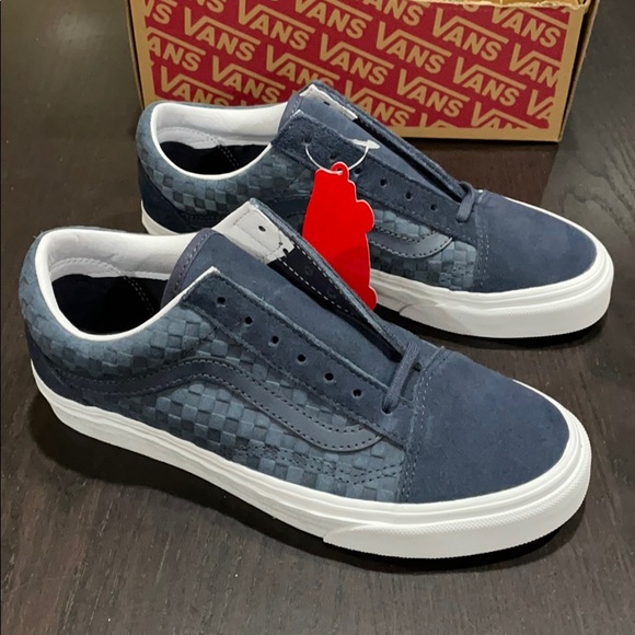 emboss mini check old skool vans